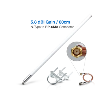 Antenna in fibra di vetro da 5,8 dBi | La seconda generazione di antenne LoRa RAK è un monopolo omnidirezionale ad alte prestazioni.