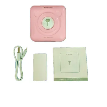 

GOOJPRT Mini Pink A6 PeriPage Portable Bluetooth Wireless Photos Printer Pockets Thermal Printing USB Port Bill Impresoras Fotos