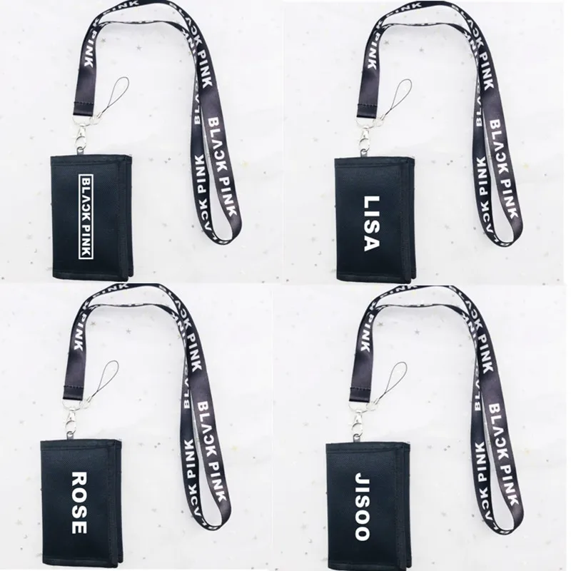 

BLACKPINK LISA JENNIE ROSE KIM JISOO Storage Purse Wallet Card Bag Keychain Zipper Coin Bags K-POP KILL THIS LOVE WWT01