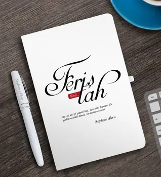 

Personalized Mânâ Feriştah White Notebook and Pen Gift Set