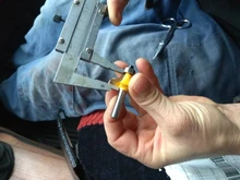 Broca con rodamiento para fresadora de madera, herramienta de carpintería de carburo de tungsteno, vástago de esquina redonda Sobre enrutador, 8mm, 1 Uds.