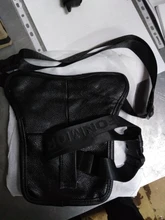 Bolsa cartuchera de cuero genuino para hombre, bolso cruzado, riñonera cinturón, cadera, viaje, motocicleta, bandolera mensajero