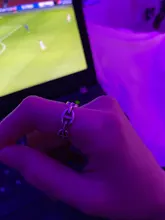 Anillos abiertos de Metal con letras Punk para mujeres y hombres, joyería de fiesta, regalos con letras, Color plateado, Vintage