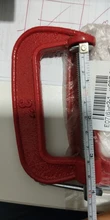 Iron Metal-Clamping Woodwork Adjust 25mm-100mm Heavy-Duty for Pads Soft-Jaw Red 1/3inch-c/W