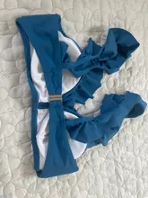 Bikini-Sets Biquinis Bathing-Suit CUPSHE Swimwear Women Orange Floral-Bottom Two-Pieces