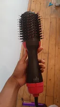 Secador de pelo 2 en 1 de un paso, voluminizador, cepillo de aire caliente, Alisador, rizador, cepillo para usar con secador de cabello