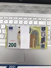Super mismo billete tamaño Real 100 Uds 10/20/50/100/200/500 Euro Dólar inglés esterlina Clip joyería de la boda no es dinero Real