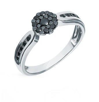 

Gold ring with diamonds sunlight sample 585