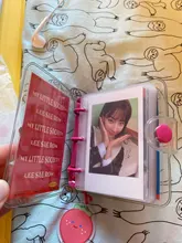 MINKYS-Mini cuaderno Kawaii de bolsillo, diario de hojas sueltas, libro de Agenda, regalo de cumpleaños, conjunto de papelería escolar coreana, 3 anillos