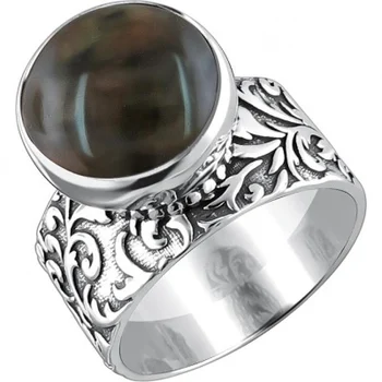 

Esthete ring with 1 black silver ring