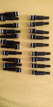 Female Jack Connector Plugs Screw-Nut Panel-Mount Power-Socket Plastic DC022 10PCS 5pairs