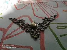 Corner-Brackets Furniture-Protector Decorative Photo-Frame Bronze Metal Gold 40mm 