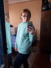 Sweater Pullovers Mock-Neck Beige Purple Winter Green 8-Colors High-Quality Women C-232