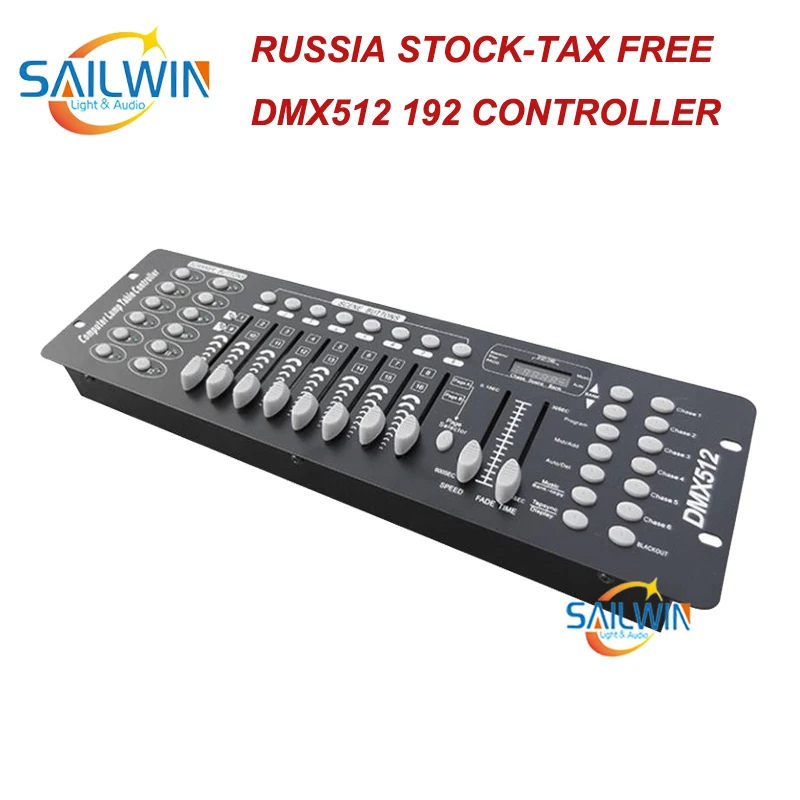 Россия 192 DMX контроллер диджей оборудование DMX 512 консоль сценическое освещение для Светодиодный прожектор с движущимся паром