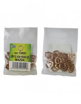 

JBM 13951 BAG 30 COPPER WASHERS FOR INJECTORS-Ø 13.5x10x2.0-MAZDA (REF. 53464)