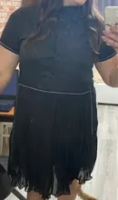 Nueva moda mujer verano coreano Estilo negro camisa plisada vestido de gasa con diseño de retales de señoras lindo Casual Midi Dress traje 6168