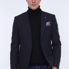 Мужской Блейзер ZENZEN 01228-NAVY-03 турецкое качество Стиль SLIM FIT Сделано в Турции настоящий европейский размер