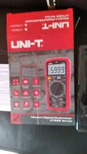 UNI-T-multímetro Digital UNI T, valores eficaces verdaderos UT890C UT890D + rango Manual AC DC, probador de temperatura de capacitancia, retroiluminación