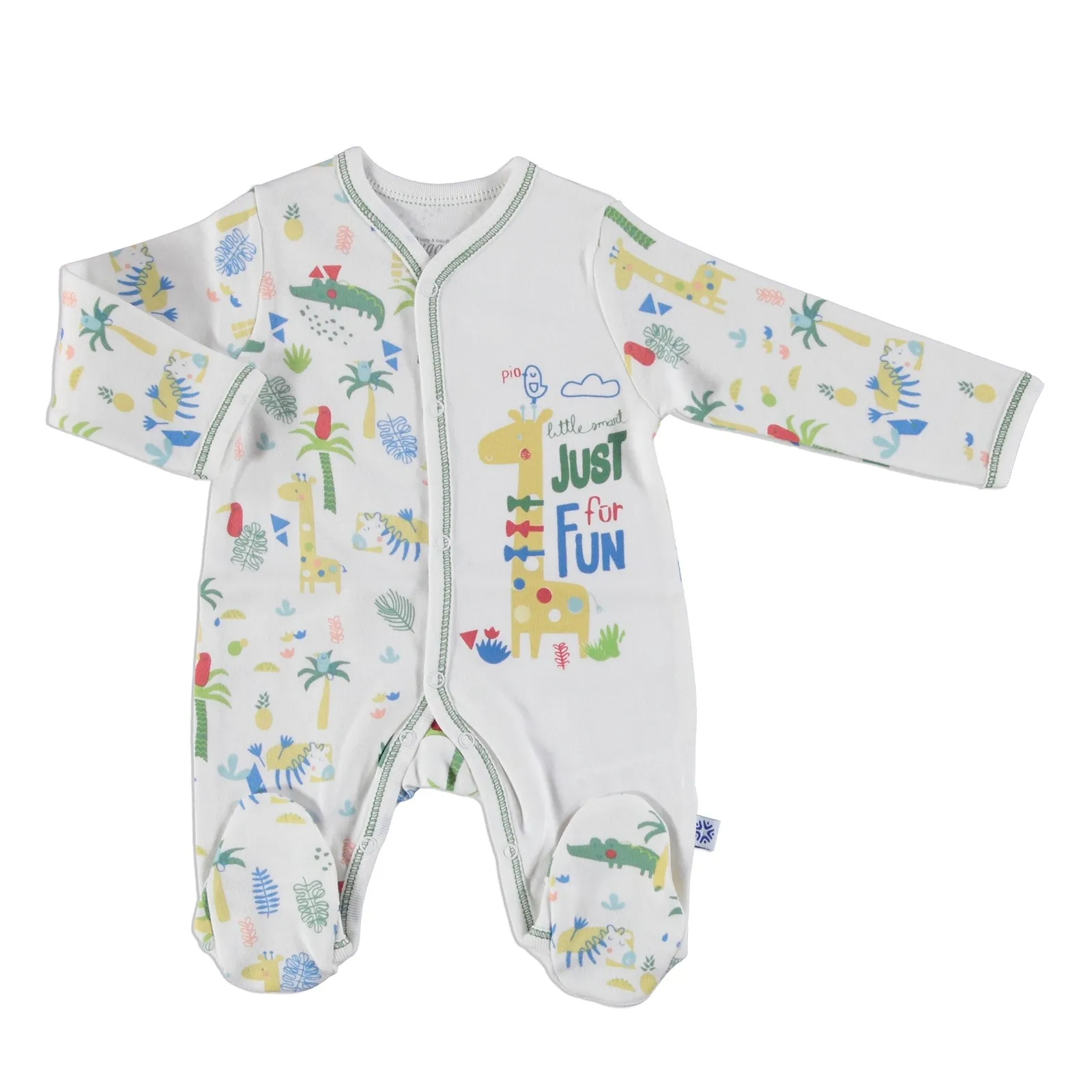 

ebebek Luggi Baby Boy Crocodile Snaps Footed Romper