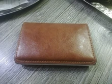 Cartera inteligente de aluminio para hombre y mujer, porta tarjetas Rfid, Mini billetera de Metal para tarjetas de crédito y negocios, 2021