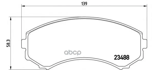 Колодки Тормозные Mitsubishi Pajero Iii Long Wagon 0006 3.5/2.5td Передние Brembo P54029 Brembo арт. P54029