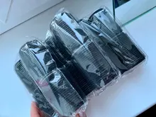 Rodillos de pelo con autoagarre grande para salón profesional, rulos de peluquería, tamaño múltiple, color negro