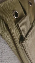 Bolsa Molle de nailon de 9mm, bolsa táctica doble de doble pistola para revistas, cierre la funda para caza militar Glock 1911 HK USP Mag