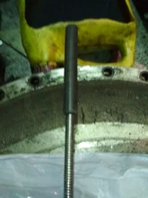 Varilla recolectora de 41cm de largo para reparación de automóviles, herramienta de recogida de cabeza plana con punta magnética de Metal Flexible y esbelta