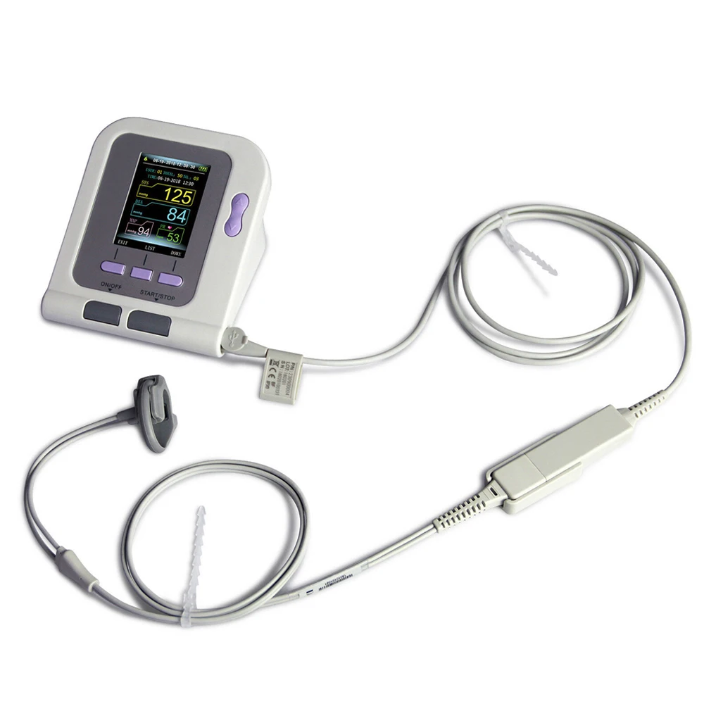 Blood Pressure Monitor Meter CONTEC08A Blood Pressure Monitor Meter Digital Arm Tensiometers Electronic Sphygmomanometer NIBP Neonate Cuff Bundle SpO2 Probe