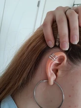 ZYZQ-Metal dorado Punk para mujer, Clip para la oreja, sin perforaciones, en forma de C, geométrico, pequeño, para envolver la oreja, Clips, joyería, 1 ud.