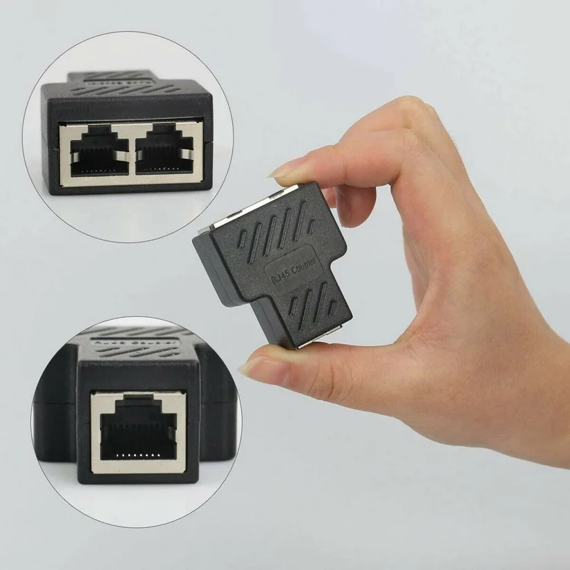 Разветвитель kphrtek RJ45 1 шт. адаптер на 2 способа двойной женский порт CAT5/6/7 кабель