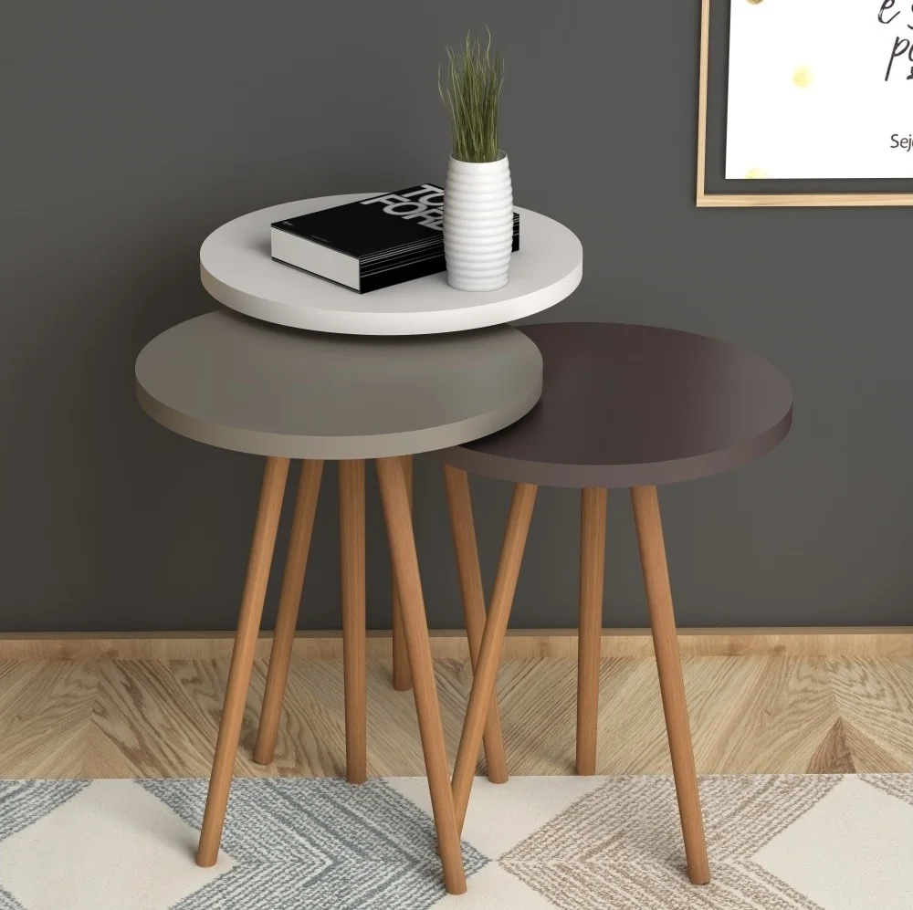 Particleboard-Baked-Beech-Coffee-Tables-Modern-Furniture-Round-Living