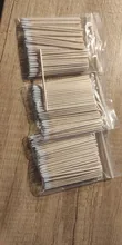 300 Uds desechables Ultra-pequeño hisopo de algodón sin pelusa Micro cepillos madera bastoncillos de algodón torundas de algodón con pegamento para extensión de pestañas quitar herramientas