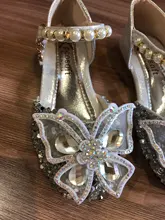 Zapatos con lazo de encaje de lentejuelas para niñas, zapatillas de baile de princesa con perlas bonitas, informales, para fiesta, boda, D721, novedad de 2020