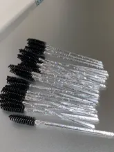 Zwellbe nuevo desechables de buena calidad 25 unids/pack pestañas maquillaje para pestañas cepillo Mini varillas de rímel cepillo utensilio de extensión de pestañas