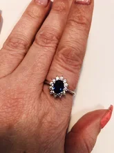Fashion Jewelry Rings Engagement-Ring Princess Diana Zirconia-Stone Wedding Silver-Plate