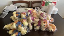Figuras de acción de la patrulla canina para niños, juguete de peluche suave de 12 y 20cm con seguimiento de perros, modelo Apolo