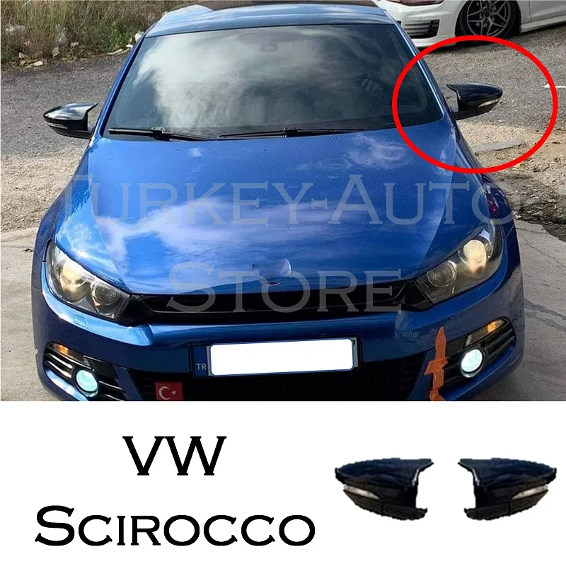Чехол на зеркало летучая мышь для VW Scirocco 2009-2017 автомобильные аксессуары Volkswagen R-Line