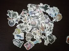 Bungo Stray-pegatinas de perros de PVC para niños, pegatinas de grafitis, maletas, equipaje, guitarra, coche, impermeable, 10/100 Uds.