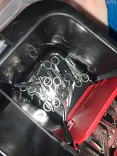 10 Uds. De colgantes de adorno con forma de tijeras hechas a mano, 2 colores, 16X33mm, decoración Vintage para joyería DIY