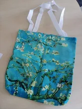 Van Gogh-Bolso de mano de lona para mujer, bolsa de viaje con pintura al óleo, arte Retro, a la moda, de ocio, ecológico, plegable, de alta calidad, nuevo