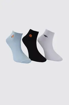 

Trendyol 3'lü Package Embroidered Knit Socks TWOAW21CO0045