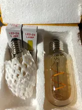Light-Bulb Edison-Lamp Filament Spiral G95 G125 T225 Retro Led Yellow Vintage ST64 220V