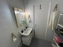 Soporte de almacenamiento de papel higiénico para cocina y baño, estante de almacenamiento con ventosa, montado en la pared, movible, cuerda colgante Vintage