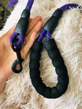 Correa de perro 1,5 m perro grande reflectante cuerda caminar Collar para perro grande fortalecer tracción arnés Nylon redonda medio perro cinturón