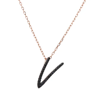 

Silver necklace with cubic zirconium sunlight sample 925