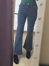 Pantalones vaqueros holgados de cintura alta para mujer, pantalón de pierna ancha, elástica de moda, estilo Boyfriend, de talla grande