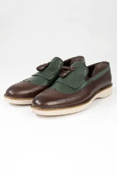 

Paolo Massi Male Coffee-Green Luxury Genuine Leather Shoes Tassel Suit Shoes High Quality Wedding Business Party Oxford 2001794