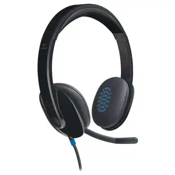 

Logitech h540 volume control microphone headband headset in usb helmets black 981-000480