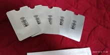 5 uds. De fundas de aluminio con bloqueo para lector de tarjetas bancarias, tarjetero para tarjetas bancarias, protección para tarjetas bancarias, soporte NFC de Metal para tarjetas de crédito